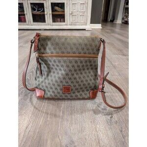 Dooney & Bourke Monogram Canvas Crossbody Purse - Vintage